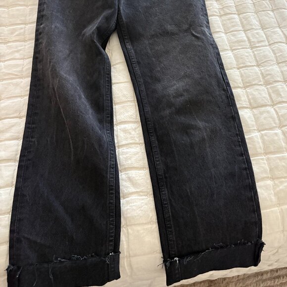 Aged Black Re/Done Jeans - Picture 2 of 3